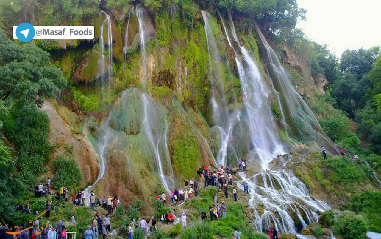 آبشار بیشه چشمه همیشه جوشان